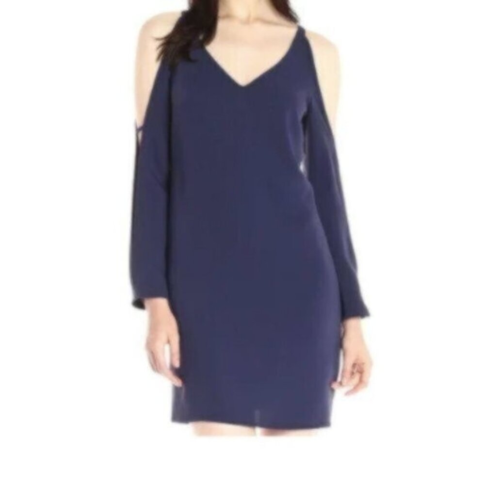 Laundry Navy Cold Shoulder Wedding Party Cocktail Fancy Dress 10
